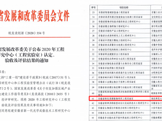 威廉希尔官网获批安徽省工程实验室立项建设